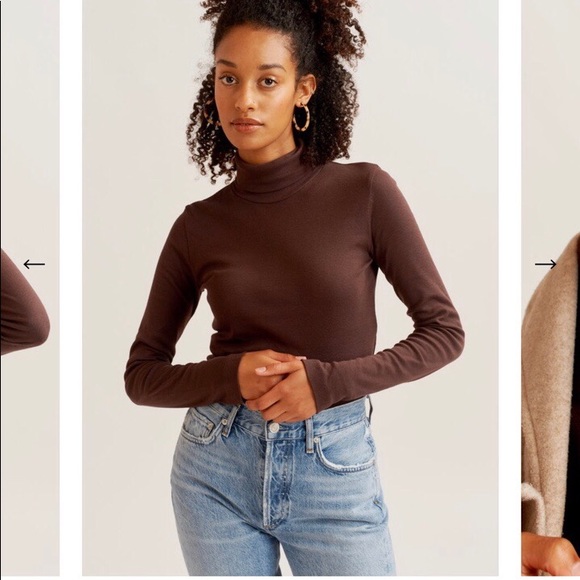 Kotn Fitted Turtleneck In Cacao 